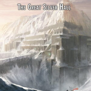 Darkness Gathers Under the Great Silver Hall in this illustration of Underdark Adventure