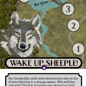 Wake Up Sheeple! Cover Image. Awakened 5e Adventure