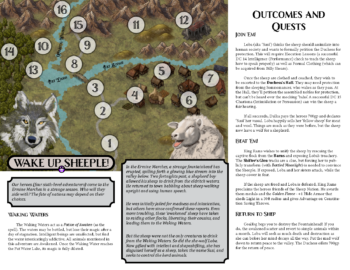 Wake Up Sheeple! Page 1. Awakened 5e Adventure