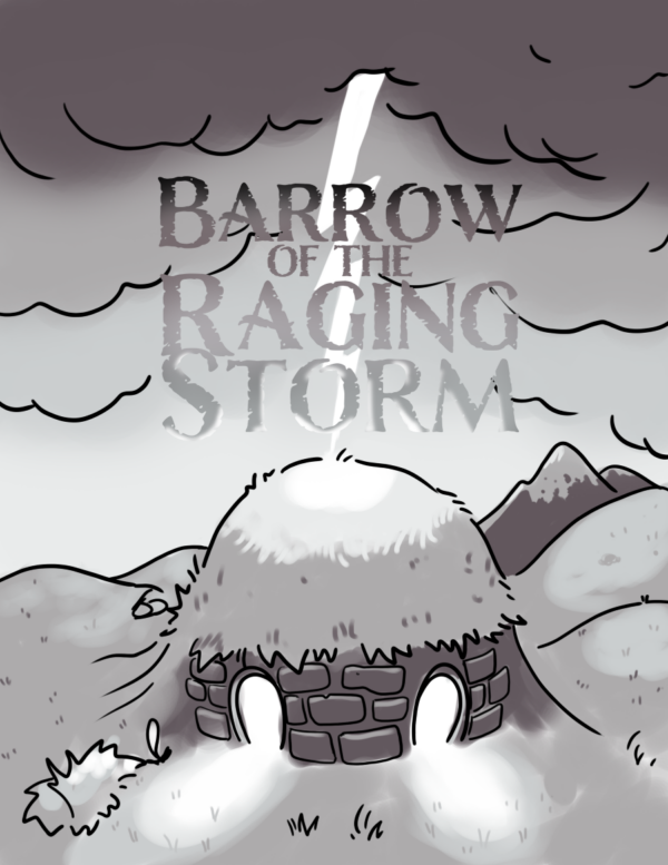 Barrow of the Raging Storm: Midnight Sun Adventure for Shadowdark RPG