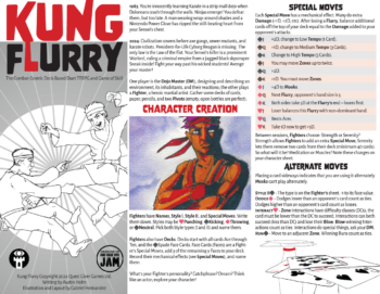 Kung Flurry - The Combat-Centric Deck-Based Duet TTRPG and Game of Skill