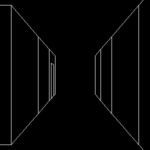 a wireframe labyrinth gif